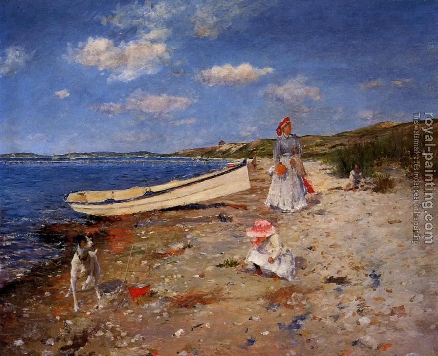 William Merritt Chase : A Sunny Day at Shinnecock Bay